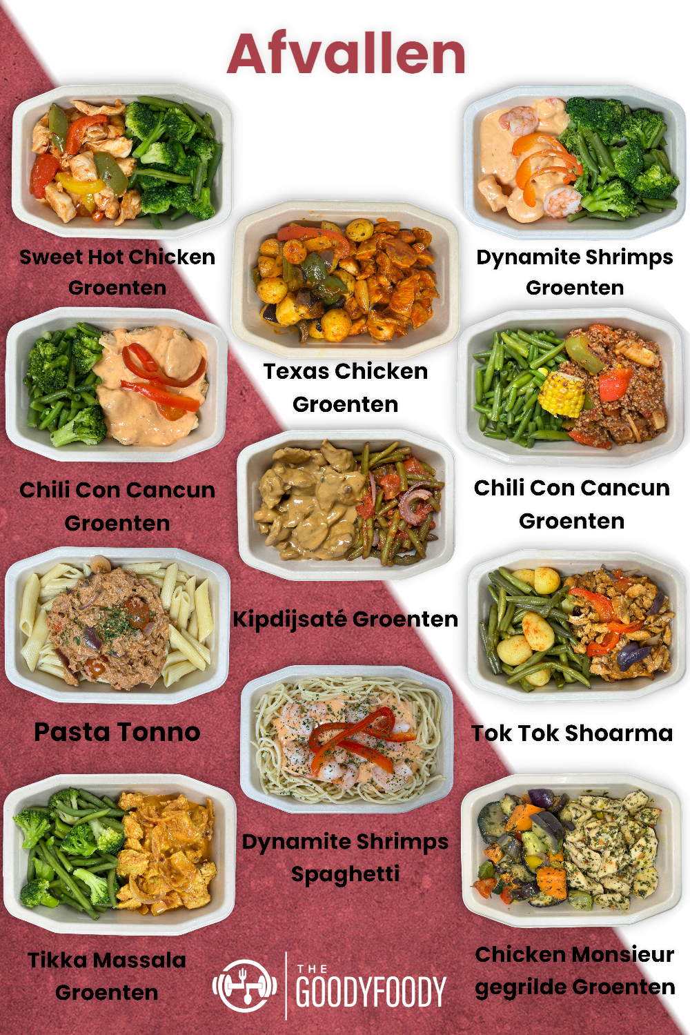 Afvallen Mealprep Maaltijden