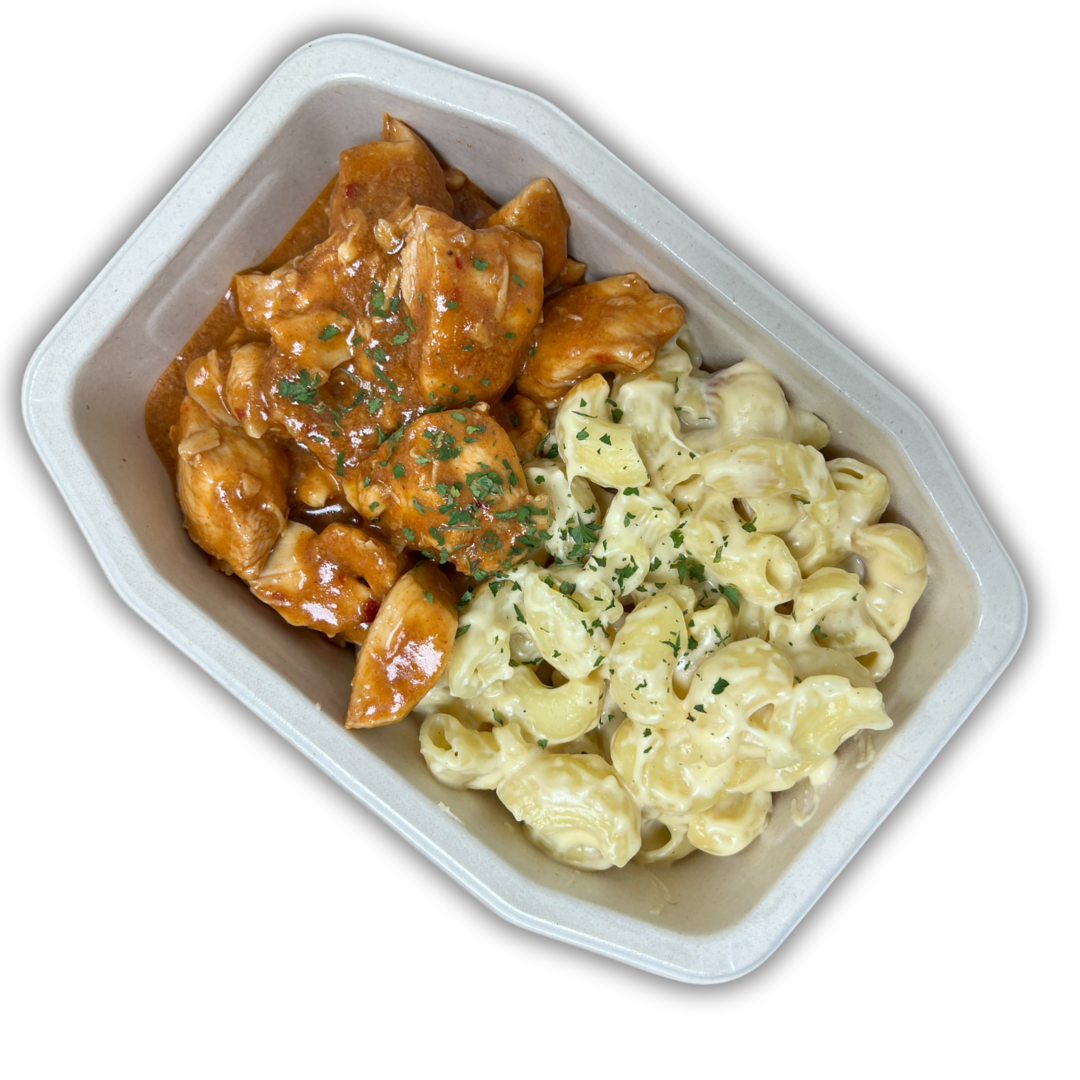 BBQ Chicken Mac'n Cheese the goody foody 