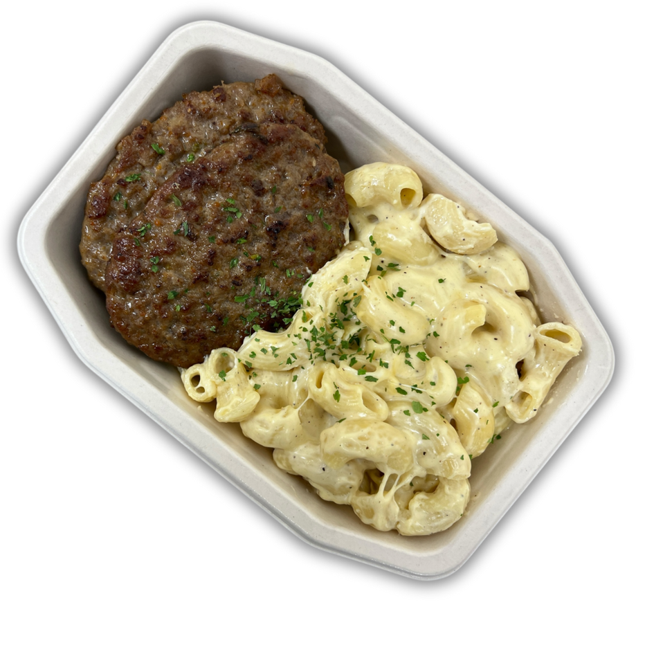 Mac ‘n Cheese Burger | Kant-en-klaar Mealprep Maaltijd | The Goody Foody