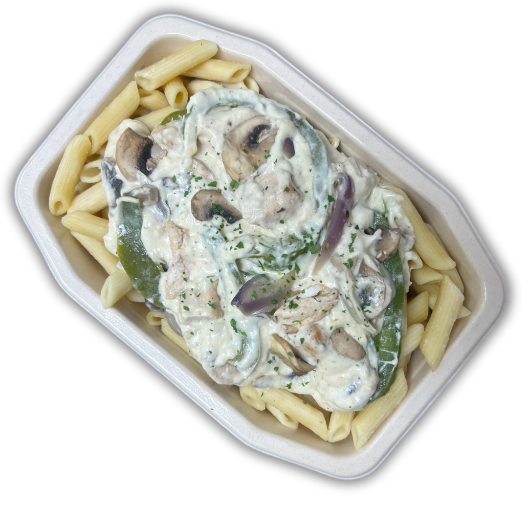 Pasta Pollo Funghi the goody foody 