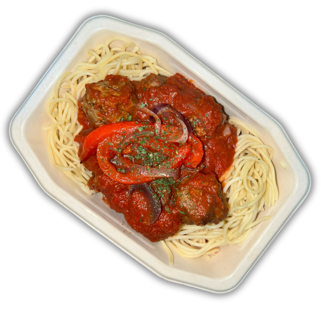 Spaghetti Meatballs the goody foody 