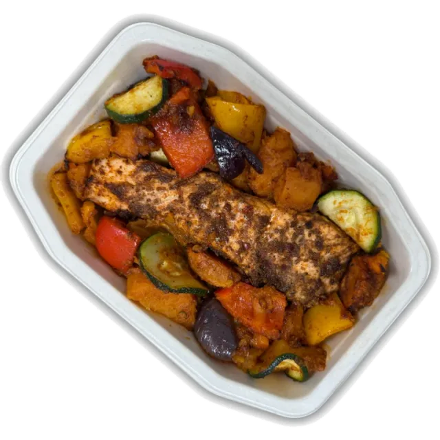 Zalm met Groentenmix